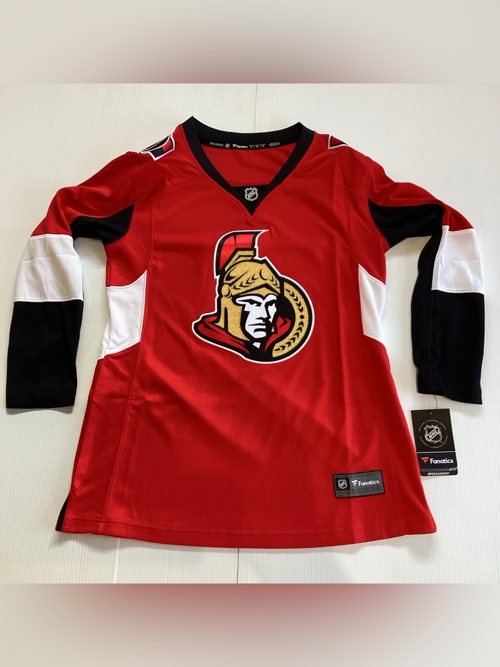 Fanatics NHL Ottawa Senators Women's Size Medium Official Home Breakaway Jersey